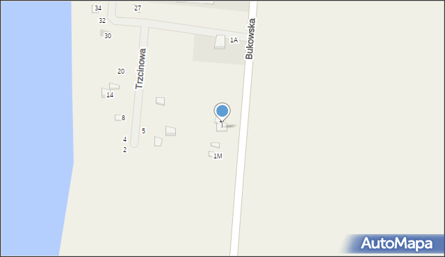 Sapowice, Bukowska, 1j, mapa Sapowice