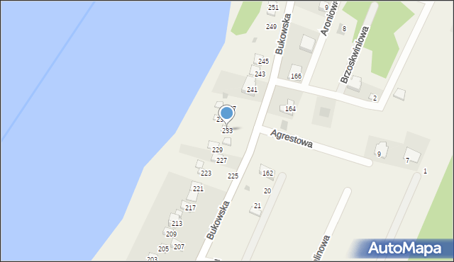 Sapowice, Bukowska, 233, mapa Sapowice