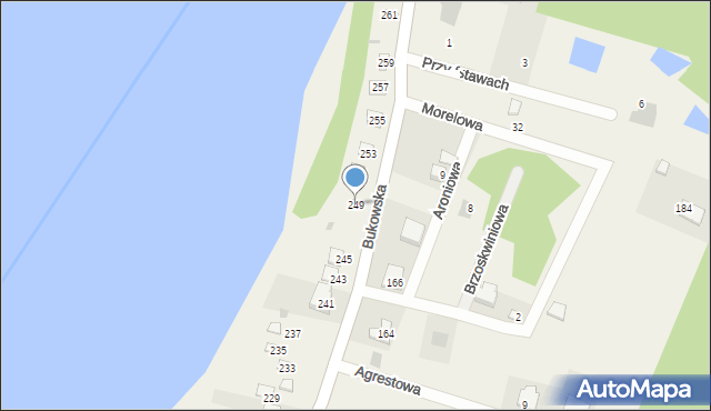 Sapowice, Bukowska, 249, mapa Sapowice