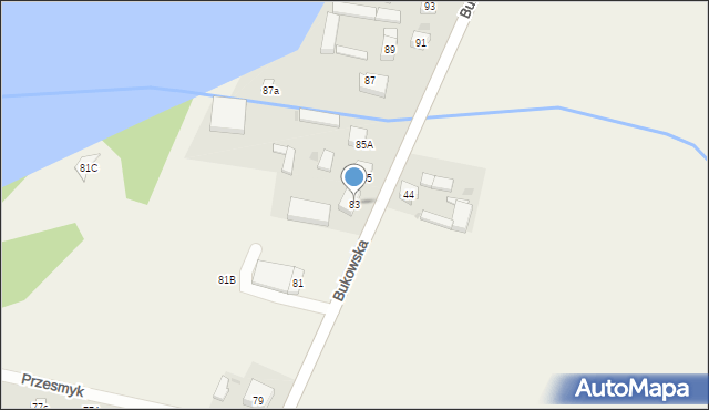 Sapowice, Bukowska, 83, mapa Sapowice