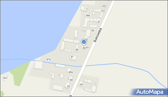 Sapowice, Bukowska, 91, mapa Sapowice