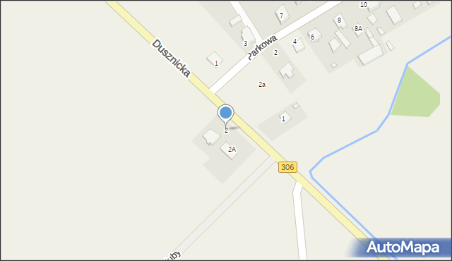 Sędziny, Bukowska, 2, mapa Sędziny