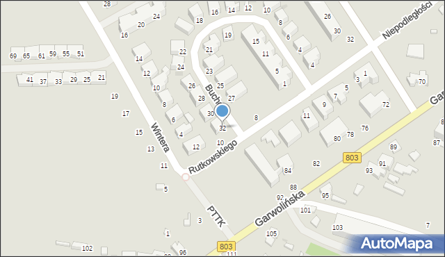 Siedlce, Bucholca Bernarda, 32, mapa Siedlce