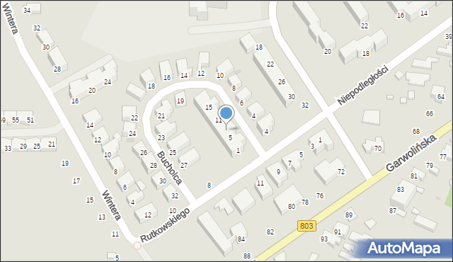 Siedlce, Bucholca Bernarda, 7, mapa Siedlce
