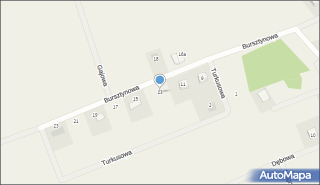 Skowarcz, Bursztynowa, 13, mapa Skowarcz