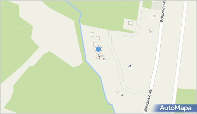 Słajszewo, Bursztynowa, 1g, mapa Słajszewo