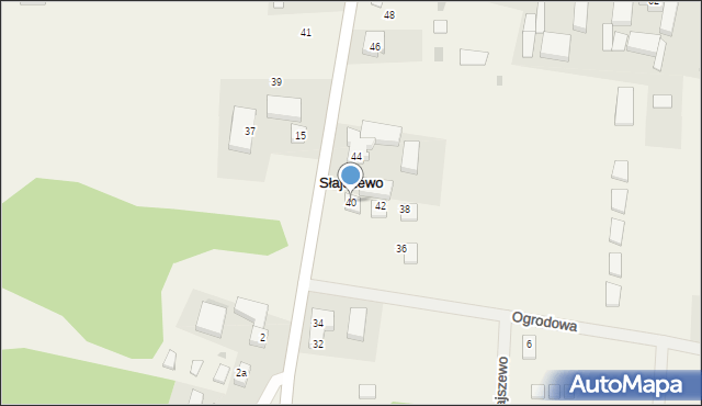 Słajszewo, Bursztynowa, 40, mapa Słajszewo