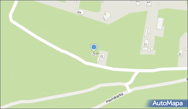 Sławków, Burki, 23, mapa Sławków