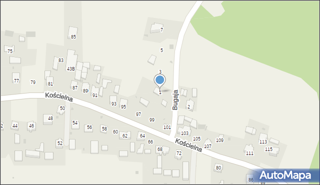 Smardzowice, Bugaja Piotra, ks., 1, mapa Smardzowice