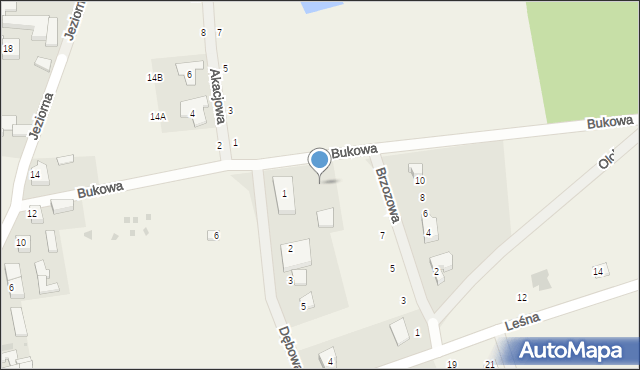 Smołdzino, Bukowa, 6, mapa Smołdzino