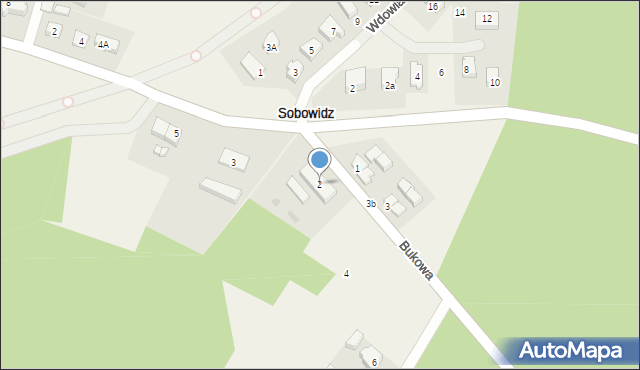 Sobowidz, Bukowa, 2, mapa Sobowidz