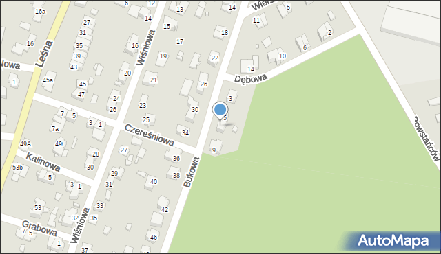 Solec Kujawski, Bukowa, 7, mapa Solec Kujawski