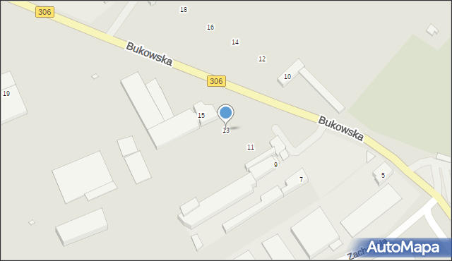 Stęszew, Bukowska, 13, mapa Stęszew