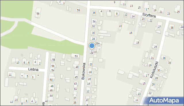 Strykowo, Bukowska, 24, mapa Strykowo