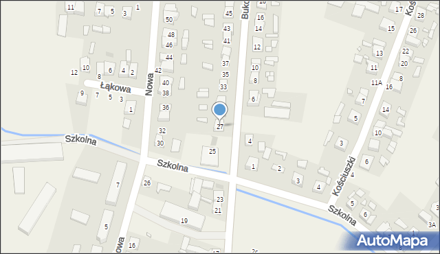 Strykowo, Bukowska, 27, mapa Strykowo