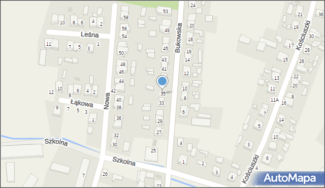 Strykowo, Bukowska, 35, mapa Strykowo