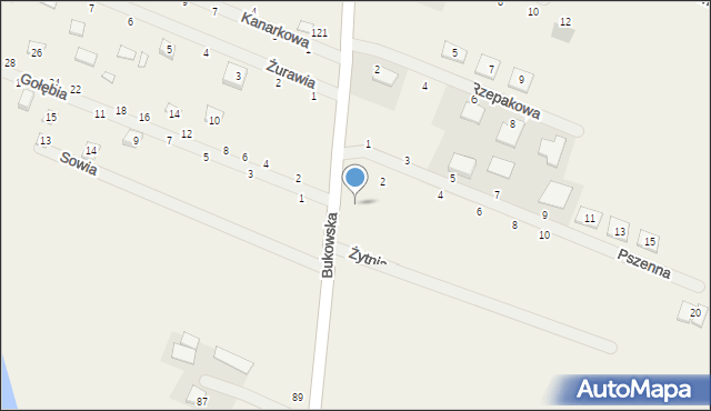 Strykowo, Bukowska, 94, mapa Strykowo