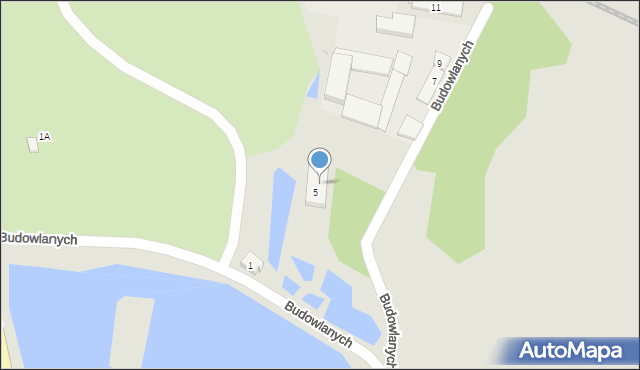 Strzelce Opolskie, Budowlanych, 5a, mapa Strzelce Opolskie