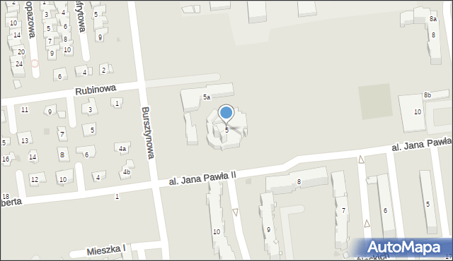 Strzelce Opolskie, Bursztynowa, 5, mapa Strzelce Opolskie