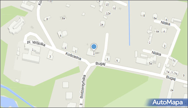 Suchedniów, Bugaj, 1, mapa Suchedniów