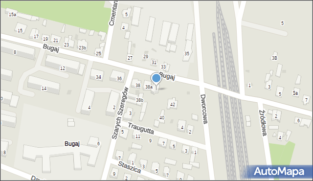 Suchedniów, Bugaj, 38c, mapa Suchedniów