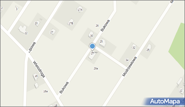 Suszec, Bukowa, 27, mapa Suszec