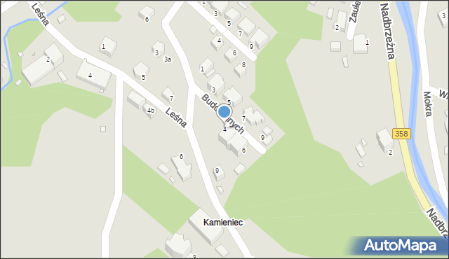 Świeradów-Zdrój, Budowlanych, 4, mapa Świeradów-Zdrój