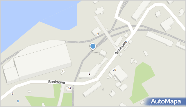 Świnoujście, Bunkrowa, 3, mapa Świnoujście