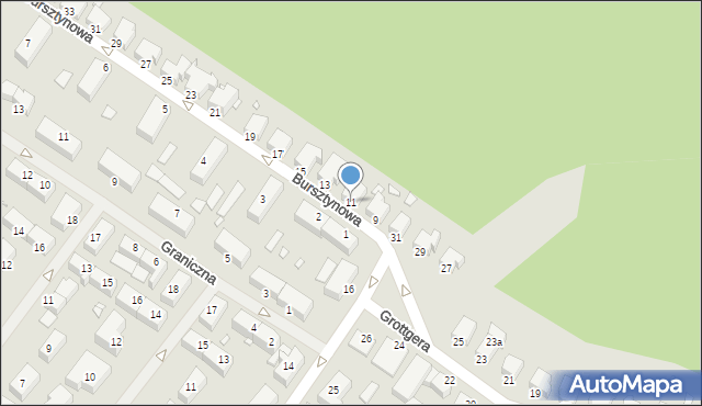 Świnoujście, Bursztynowa, 11, mapa Świnoujście