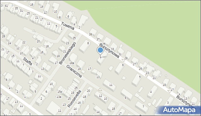 Świnoujście, Bursztynowa, 7, mapa Świnoujście