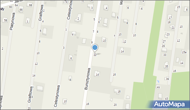 Swolszewice Duże, Bursztynowa, 12, mapa Swolszewice Duże