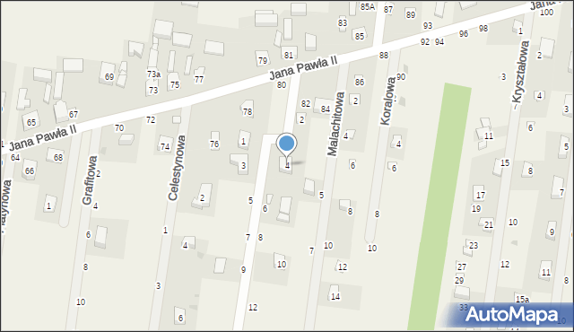 Swolszewice Duże, Bursztynowa, 4, mapa Swolszewice Duże