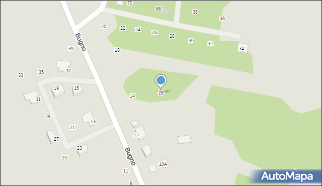 Szczecinek, Bugno, 16, mapa Szczecinek
