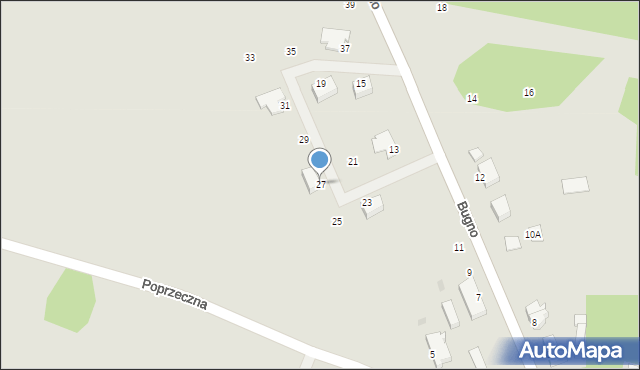 Szczecinek, Bugno, 27, mapa Szczecinek