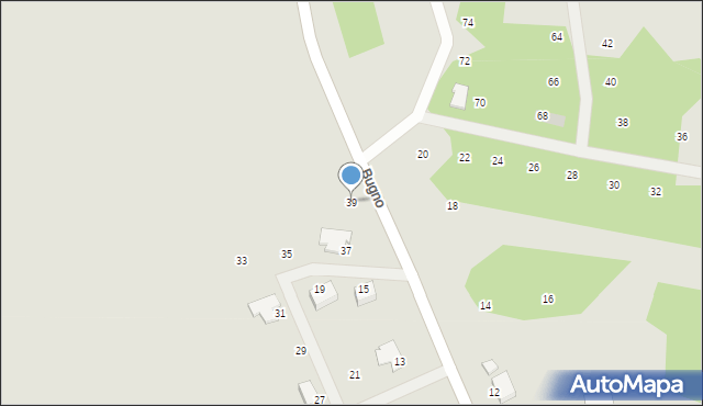 Szczecinek, Bugno, 39, mapa Szczecinek