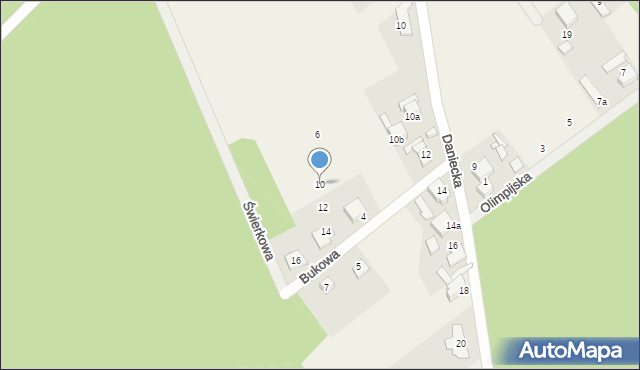 Szczedrzyk, Bukowa, 10, mapa Szczedrzyk