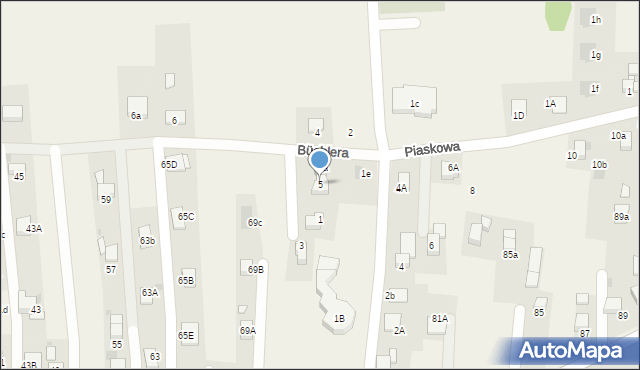 Szczerbice, Büchlera Alberta, ks., 5, mapa Szczerbice