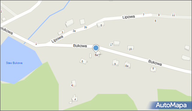 Szczytna, Bukowa, 6a, mapa Szczytna