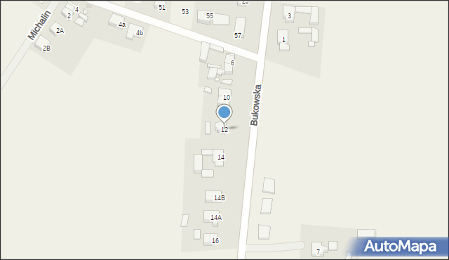 Szewce, Bukowska, 12, mapa Szewce