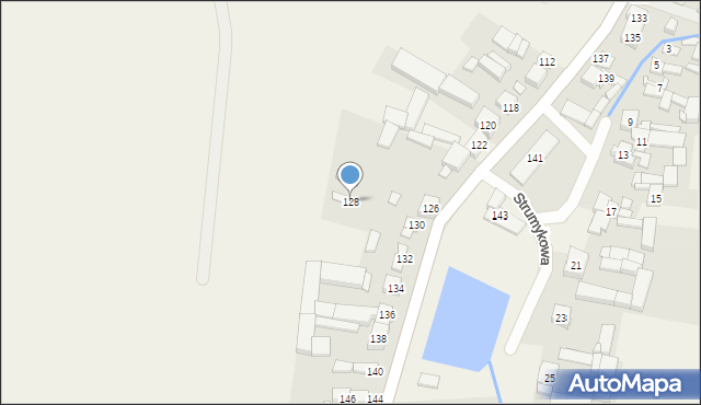 Szewce, Bukowska, 128, mapa Szewce
