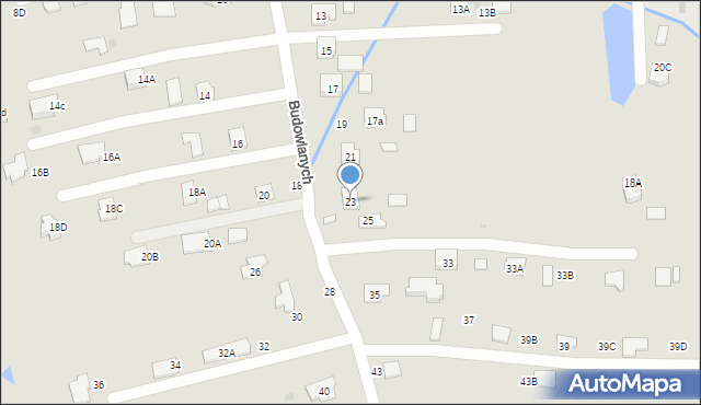 Tarnobrzeg, Budowlanych, 23, mapa Tarnobrzegu