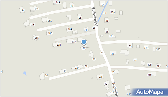 Tarnobrzeg, Budowlanych, 26, mapa Tarnobrzegu