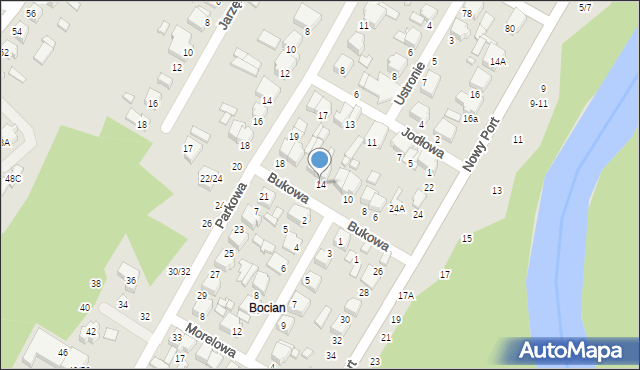 Tomaszów Mazowiecki, Bukowa, 14, mapa Tomaszów Mazowiecki