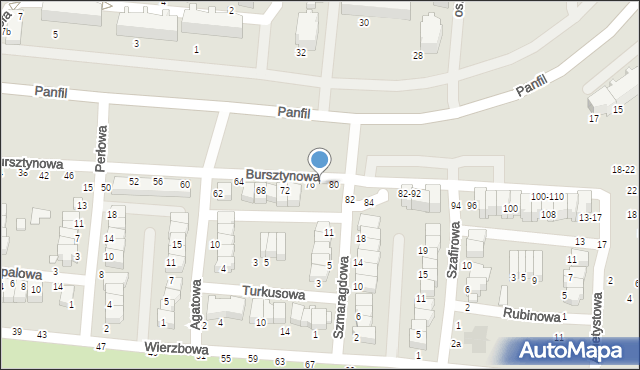 Tomaszów Mazowiecki, Bursztynowa, 78, mapa Tomaszów Mazowiecki