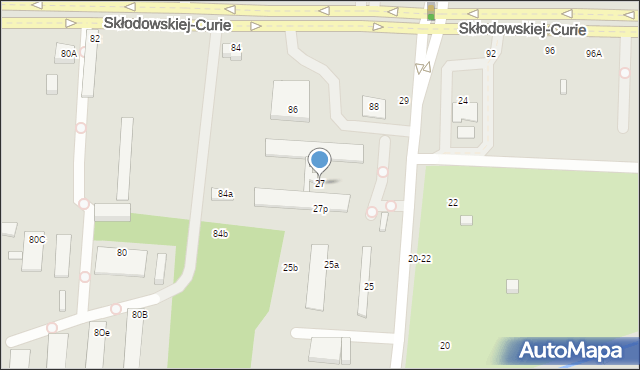 Toruń, Bukowa, 27, mapa Torunia