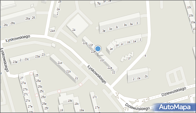 Toruń, Buszczyńskich Józefa i Sylwestra, 22d, mapa Torunia