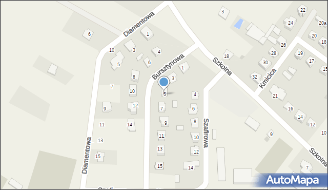 Troszyn, Bursztynowa, 5, mapa Troszyn