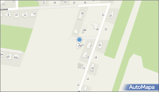 Trzciany, Bursztynowa, 17a, mapa Trzciany