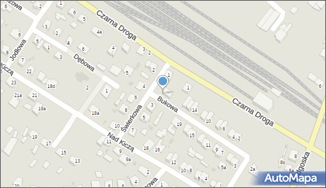 Tuchola, Bukowa, 18, mapa Tuchola