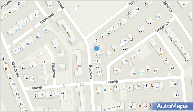 Turka, Bukowa, 17, mapa Turka